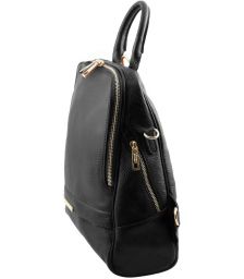 Γυναικεία Τσάντα Πλάτης Δερμάτινη TL141376 Μαύρο Tuscany Leather