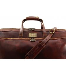 Δερμάτινος  Σάκος Ταξιδίου Trolley Bora Bora L Καφέ σκούρο Tuscany Leather