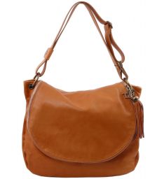 Γυναικεία Τσάντα Δερμάτινη TL141110 Κονιάκ Tuscany Leather