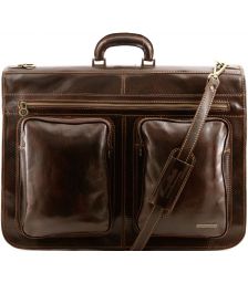 Βαλίτσα / Θήκη Ενδυμάτων Δερμάτινη Tahiti TL3030 Καφέ σκούρο Tuscany Leather