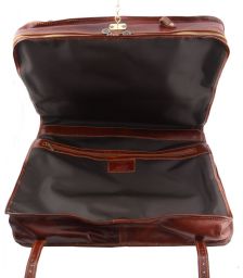 Βαλίτσα / Θήκη Ενδυμάτων Δερμάτινη Tahiti TL3030 Καφέ σκούρο Tuscany Leather