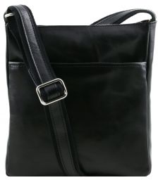 Ανδρικό Τσαντάκι Δερμάτινο Jason Μαύρο Tuscany Leather