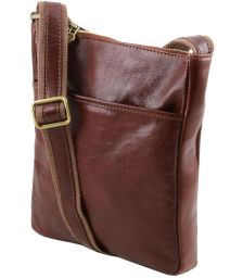 Ανδρικό Τσαντάκι Δερμάτινο Jason Μαύρο Tuscany Leather