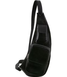 Ανδρικό Τσαντάκι Πλάτης Δερμάτινο TL141352 Μαύρο Tuscany Leather