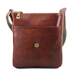 Ανδρικό Τσαντάκι Δερμάτινο John Καφέ Tuscany Leather