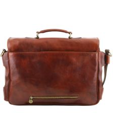 Επαγγελματική Τσάντα Δερμάτινη Ventimiglia με Smart Connect™ Μαύρο Tuscany Leather