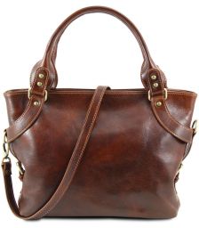 Γυναικεία Τσάντα Δερμάτινη Ilenia Κόκκινο Tuscany Leather