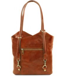 Γυναικεία Τσάντα Δερμάτινη Patty Μελί Tuscany Leather