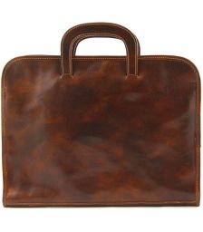 Επαγγελματική Τσάντα Δερμάτινη Sorrento TL141022 Καφέ Tuscany Leather