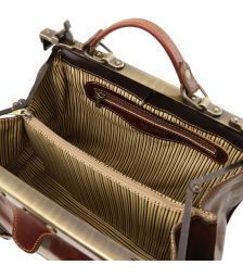 Ιατρική Τσάντα Δερμάτινη Mona Lisa Μαύρο Tuscany Leather