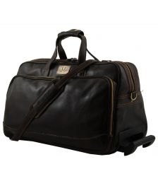 Δερμάτινος  Σάκος Ταξιδίου Trolley Bora Bora S Καφέ σκούρο Tuscany Leather