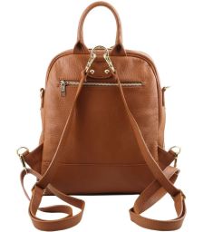 Γυναικεία Τσάντα Πλάτης Δερμάτινη TL141376 Κονιάκ Tuscany Leather