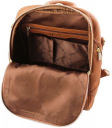 Γυναικεία Τσάντα Πλάτης Δερμάτινη TL141376 Κονιάκ Tuscany Leather