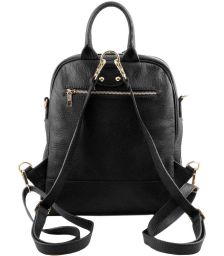 Γυναικεία Τσάντα Πλάτης Δερμάτινη TL141376 Μαύρο Tuscany Leather