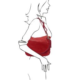 Γυναικεία Τσάντα Δερμάτινη TL141110 Κόκκινο Tuscany Leather