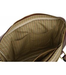 Γυναικεία Τσάντα Laptop 15.6" Δερμάτινη Prato TL141283 Καφέ Tuscany Leather