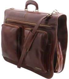 Βαλίτσα / Θήκη Ενδυμάτων Δερμάτινη Tahiti TL3030 Καφέ σκούρο Tuscany Leather