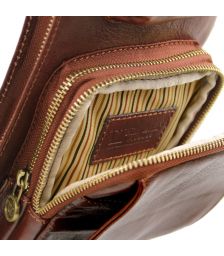 Ανδρικό Τσαντάκι Πλάτης Δερμάτινο TL141352 Μαύρο Tuscany Leather