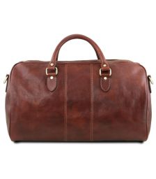 Σάκος ταξιδίου δερμάτινος - Lisbona TL141657 Καφέ Tuscany Leather