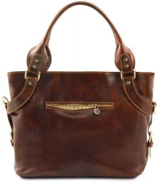 Γυναικεία Τσάντα Δερμάτινη Ilenia Κόκκινο Tuscany Leather