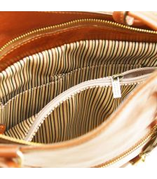 Γυναικεία Τσάντα Δερμάτινη Patty Μελί Tuscany Leather