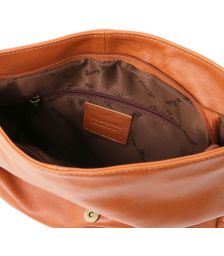 Γυναικεία Τσάντα Δερμάτινη TL141110 Κονιάκ Tuscany Leather