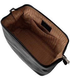 Θήκη - Τσαντάκι Καλλυντικών Δερμάτινο Smarty S Μαύρο Tuscany Leather