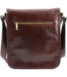 Ανδρικό Τσαντάκι Δερμάτινο Messenger TL141255 Μαύρο Tuscany Leather