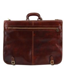 Βαλίτσα / Θήκη Ενδυμάτων Δερμάτινη Tahiti TL3030 Καφέ σκούρο Tuscany Leather