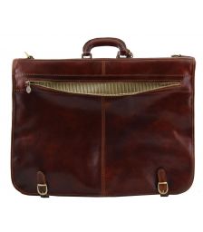 Βαλίτσα / Θήκη Ενδυμάτων Δερμάτινη Tahiti TL3030 Καφέ σκούρο Tuscany Leather