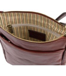 Ανδρικό Τσαντάκι Δερμάτινο Jason Μαύρο Tuscany Leather