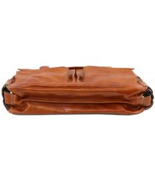 Επαγγελματική Τσάντα Δερμάτινη Ventimiglia με Smart Connect™ Μαύρο Tuscany Leather