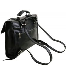 Ανδρική Επαγγελματική Τσάντα Δερμάτινη Viareggio Καφέ σκούρο Tuscany Leather