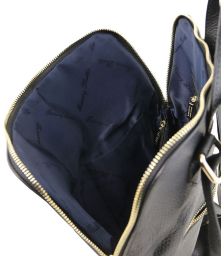 Γυναικεία Τσάντα Πλάτης - Ώμου Δερμάτινη TL141682 Μαύρο Tuscany Leather