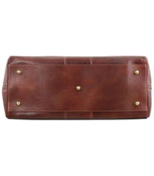 Σάκος ταξιδίου δερμάτινος - Lisbona TL141657 Καφέ Tuscany Leather