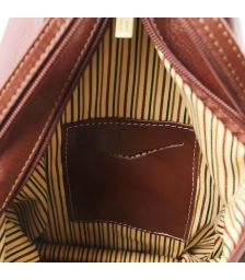 Γυναικείο Τσαντάκι Δερμάτινο Shanghai TL140963 Καφέ Tuscany Leather