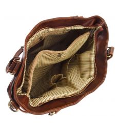 Γυναικεία Τσάντα Δερμάτινη Ilenia Μαύρο Tuscany Leather