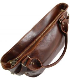 Γυναικεία Τσάντα Δερμάτινη Ilenia Κόκκινο Tuscany Leather