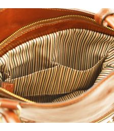 Γυναικεία Τσάντα Δερμάτινη Patty Μελί Tuscany Leather