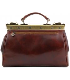 Ιατρική Τσάντα Δερμάτινη Michelangelo Καφέ σκούρο Tuscany Leather