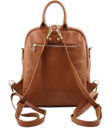 Γυναικεία Τσάντα Πλάτης Δερμάτινη TL141376 Κονιάκ Tuscany Leather