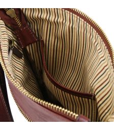 Ανδρικό Τσαντάκι Δερμάτινο Jason Μαύρο Tuscany Leather