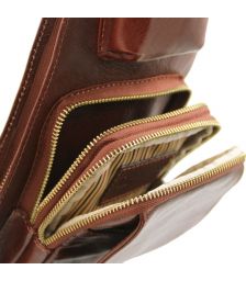 Ανδρικό Τσαντάκι Πλάτης Δερμάτινο TL141352 Μαύρο Tuscany Leather