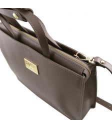 Γυναικεία Επαγγελματική Τσάντα Δερμάτινη Palermo TL141369 Μαύρο Tuscany Leather