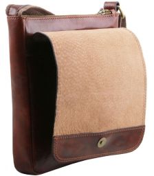 Ανδρικό Τσαντάκι Δερμάτινο John Καφέ Tuscany Leather