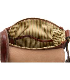 Ανδρικό Τσαντάκι Δερμάτινο John Καφέ Tuscany Leather