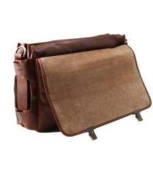 Επαγγελματική Τσάντα Δερμάτινη Ventimiglia με Smart Connect™ Μαύρο Tuscany Leather