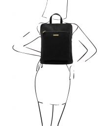 Γυναικεία Τσάντα Πλάτης - Ώμου Δερμάτινη TL141682 Μαύρο Tuscany Leather