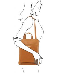 Γυναικεία Τσάντα Πλάτης - Ώμου Δερμάτινη TL141682 Μαύρο Tuscany Leather