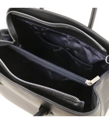 Γυναικεία Τσάντα Δερμάτινη Camelia Μαύρο Tuscany Leather